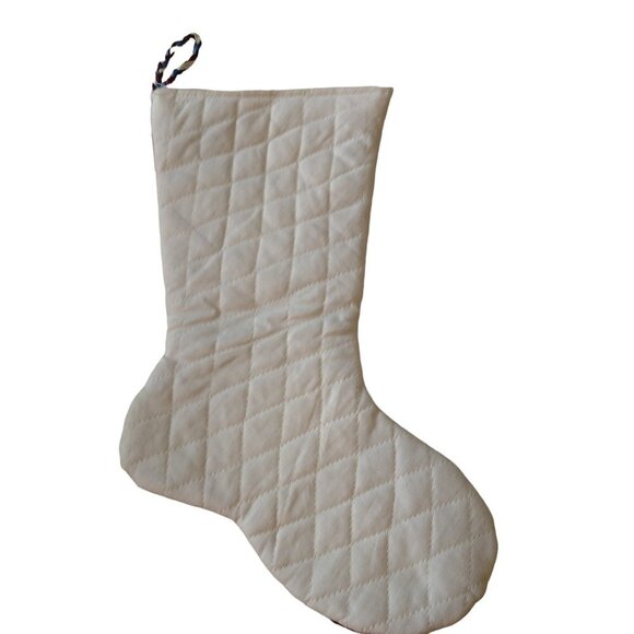 Patriotic 14" Handmade Christmas Stocking Red White And Blue Flag Patchwork CB1 - Picture 4 of 4